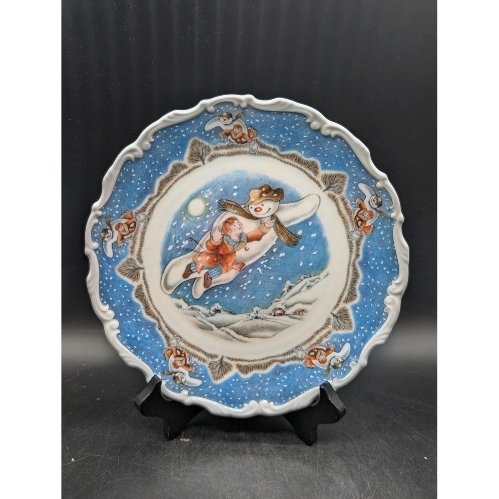 Royal Doulton The Snowman Walking In The Air Bone China Plate 1985 England